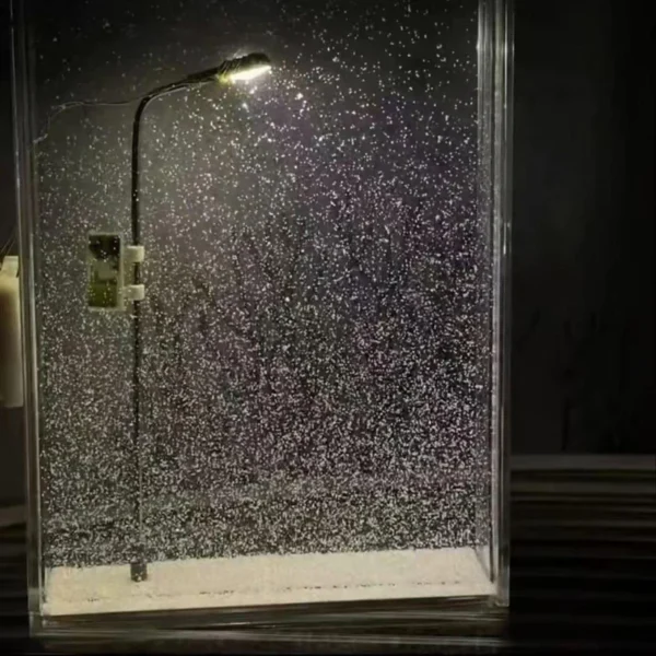Christmas Snowfall Night Lamp DIY Kit – Handmade Snow Scene Street Lamp