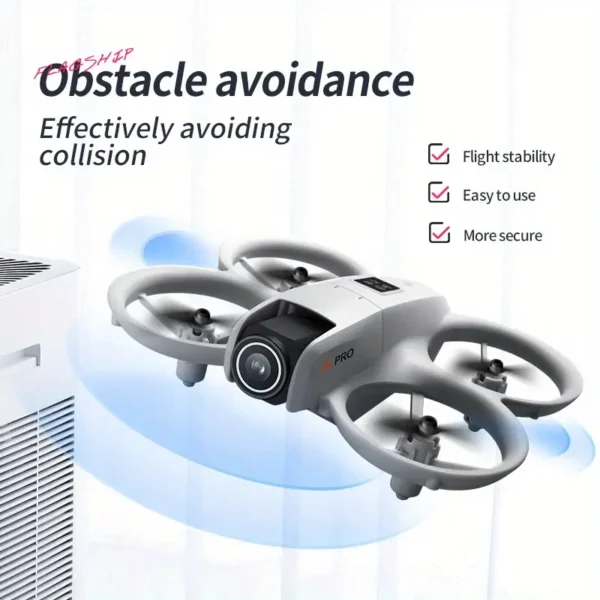 PRO 4K Dual-Camera Drone, 180° Camera Steering, Dual Batteries, Intelligent Obstacle Avoidance, Optical Flow Positioning, 360° Roll, Gyroscope - oxbig mart 9