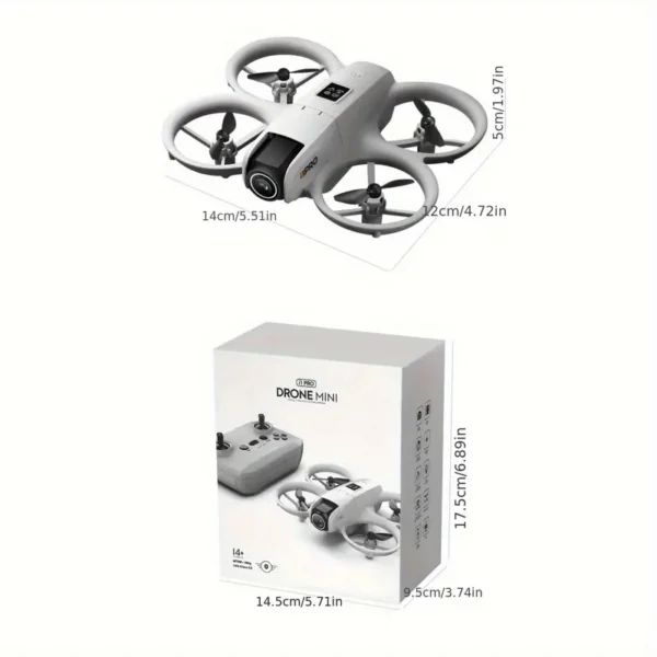 PRO 4K Dual-Camera Drone, 180° Camera Steering, Dual Batteries, Intelligent Obstacle Avoidance, Optical Flow Positioning, 360° Roll, Gyroscope - oxbig mart
