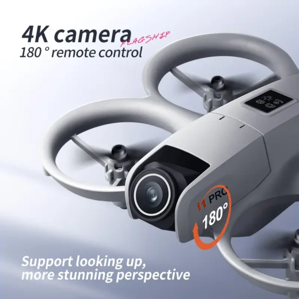 PRO 4K Dual-Camera Drone, 180° Camera Steering, Dual Batteries, Intelligent Obstacle Avoidance, Optical Flow Positioning, 360° Roll, Gyroscope - oxbig mart 9